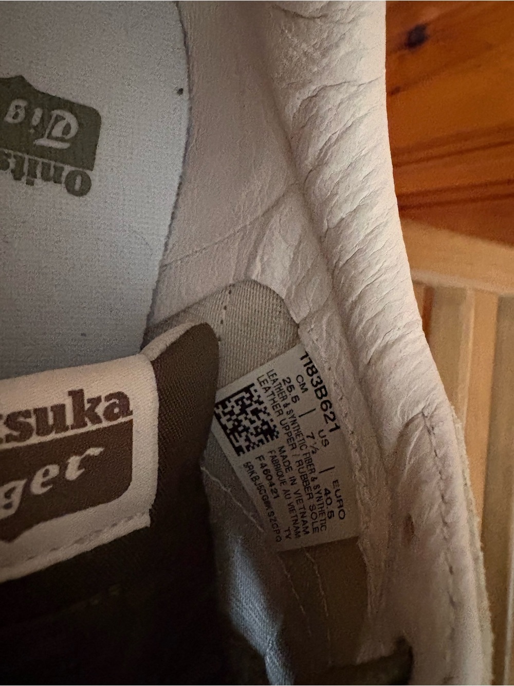 Onitsuka Tiger by Asics Olive Green & White Low-Top Sneakers - Picture 5 of 5